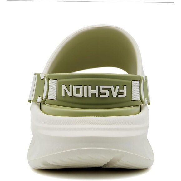 〽️Men\'s Slippers Slide Sandals White Green Back Strap Open Toe Ultra Comfy Shoes main image 5